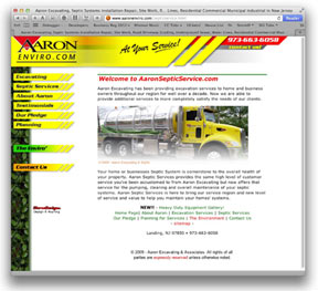 Aaron Environmental Website Design Project