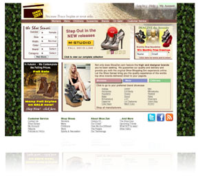 Shoe Reseller Website Design Project